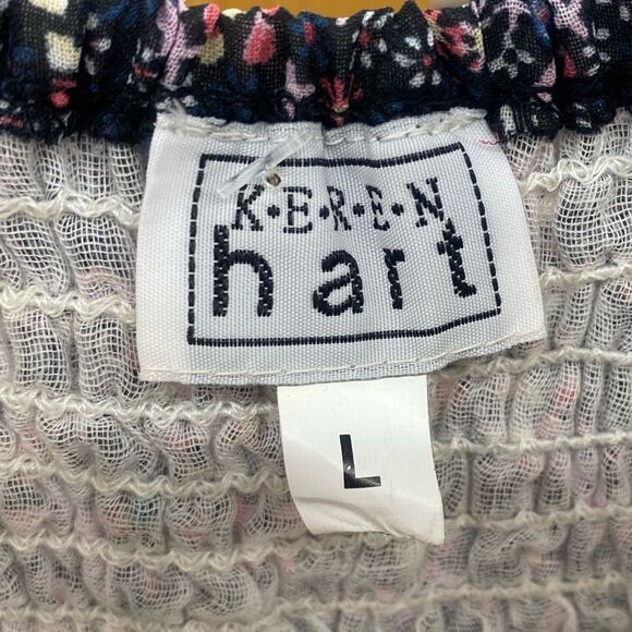 Keren Hart Ladies M/LG Blakc and red Floral Dress - Picture 3 of 7